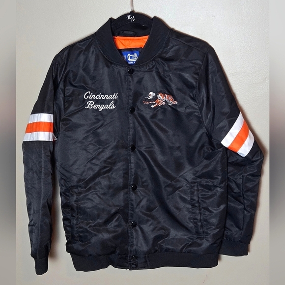 NFL Other - Youth NFL Cincinatti Bengals Embroidered Logo Varsity Jacket Sportscore, 18/20
